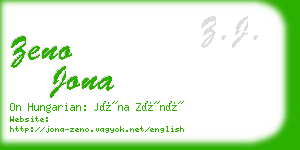 zeno jona business card